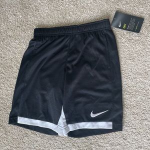 Nike Dri Fit kids quick-dry poly-blend shorts w/ drawstring elasticized waist